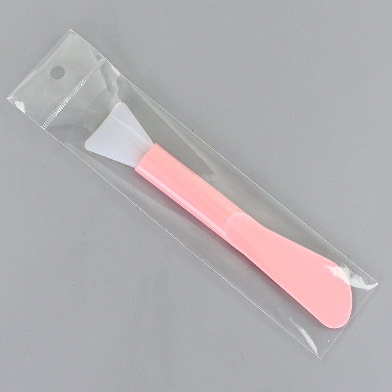 Cosmetic mask tool dual-ended silicone brush scraper mask stick mask brush soft head stirring applicator facial scraper