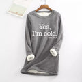 fall/winter new arrival: european and american style crew neck long sleeve fleece-lined base layer mid-length letter print sweatshirt for women