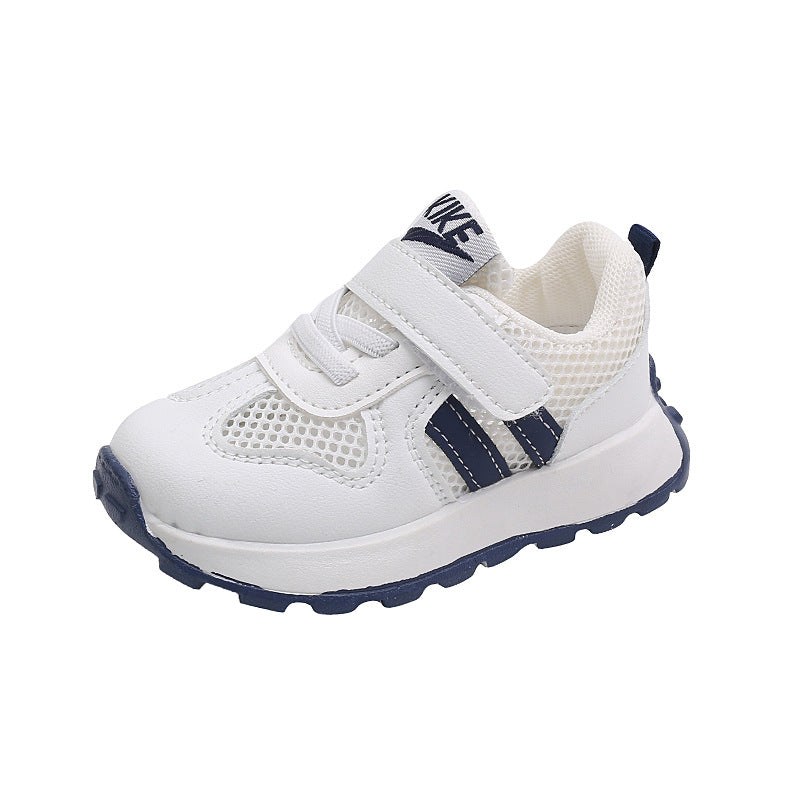 Spring/summer single mesh sneakers, eva shoes, kids' athletic shoes, boys' shoes, baby shoes, white sneakers, girls' casual running shoes
