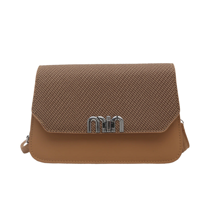 New fashion trend foreign style small square bag 2025 summer versatile popular simple high-end texture shoulder messenger bag