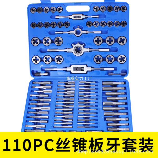 Set of die taps directly from the manufacturer, thread tapping, tap winch, metric 110-piece tap die