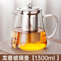 Glass teapot with filter tea water separation cup for homewater kettle fair cup tea maker high borosilicate glass