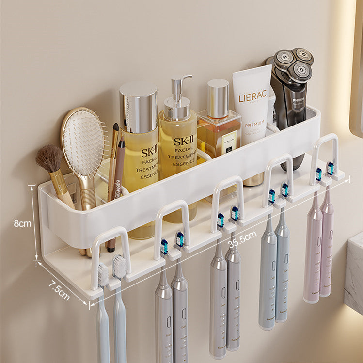 Removable toothbrush rack No punching mouthwash cup holder Wall hanging storage rack Electric toothbrush Toothpaste holder Wholesale