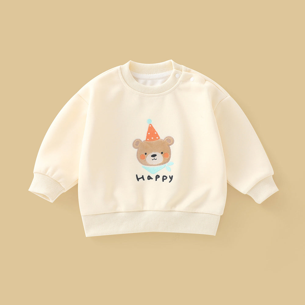Baby sweatshirt boys and girls autumn clothes long sleeves children's spring autumkids round neck baby style tops bottom shirt