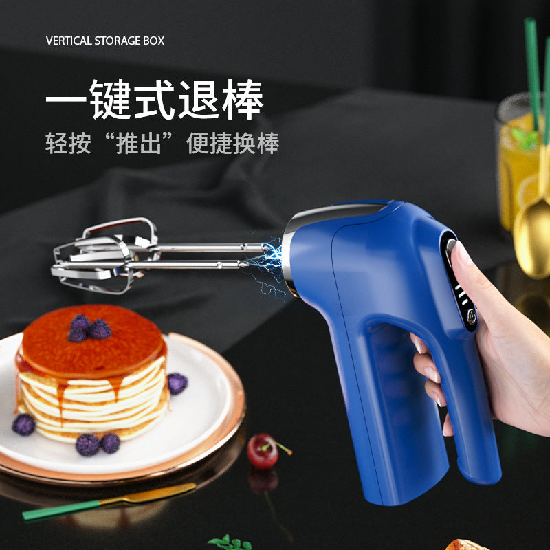 Custom electric hand mixer - cordless, dual-head, handheld stand mixer for whisking eggs, cream, and more - automatic electric mixer