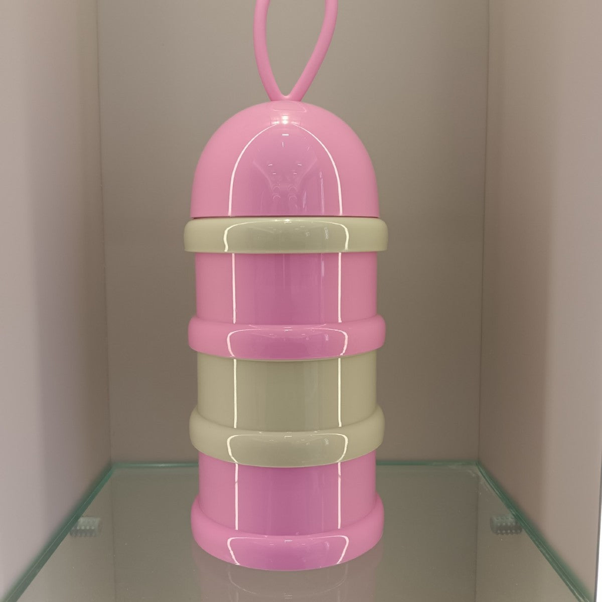 Color baby three-layer milk powder box, independent layered milk powder compartment, children's portable rotating milk powder box