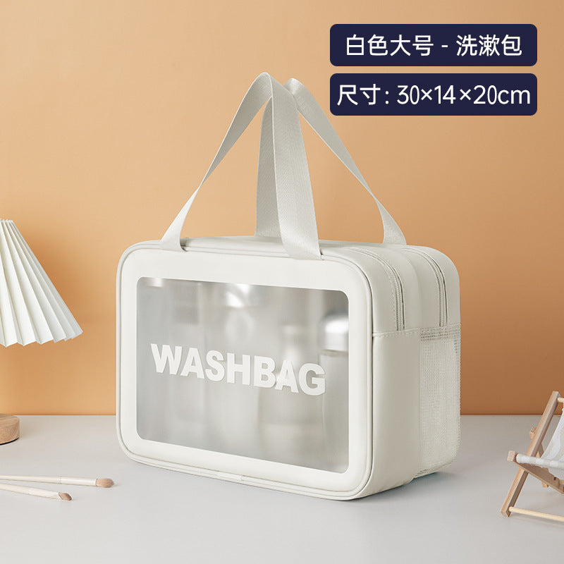 PVC cosmetic toilet bag waterproof portable large capacity swimming bag bath bag cosmetic bag fitness travel storage bag
