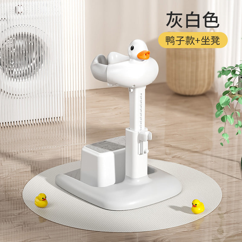 Baby standing bathing handy gadget baby bathing rack baby standing shower kids auxiliary bracket bathing rack