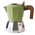 Magnetic induction double valve moka pot stainless steel italian induction cooker coffee pot outdoor camping style coffee machine coffee utensils