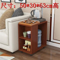 Small apartment coffee table, living room mobile tea table with wheels, sofa side table, mobile trolley table, side table