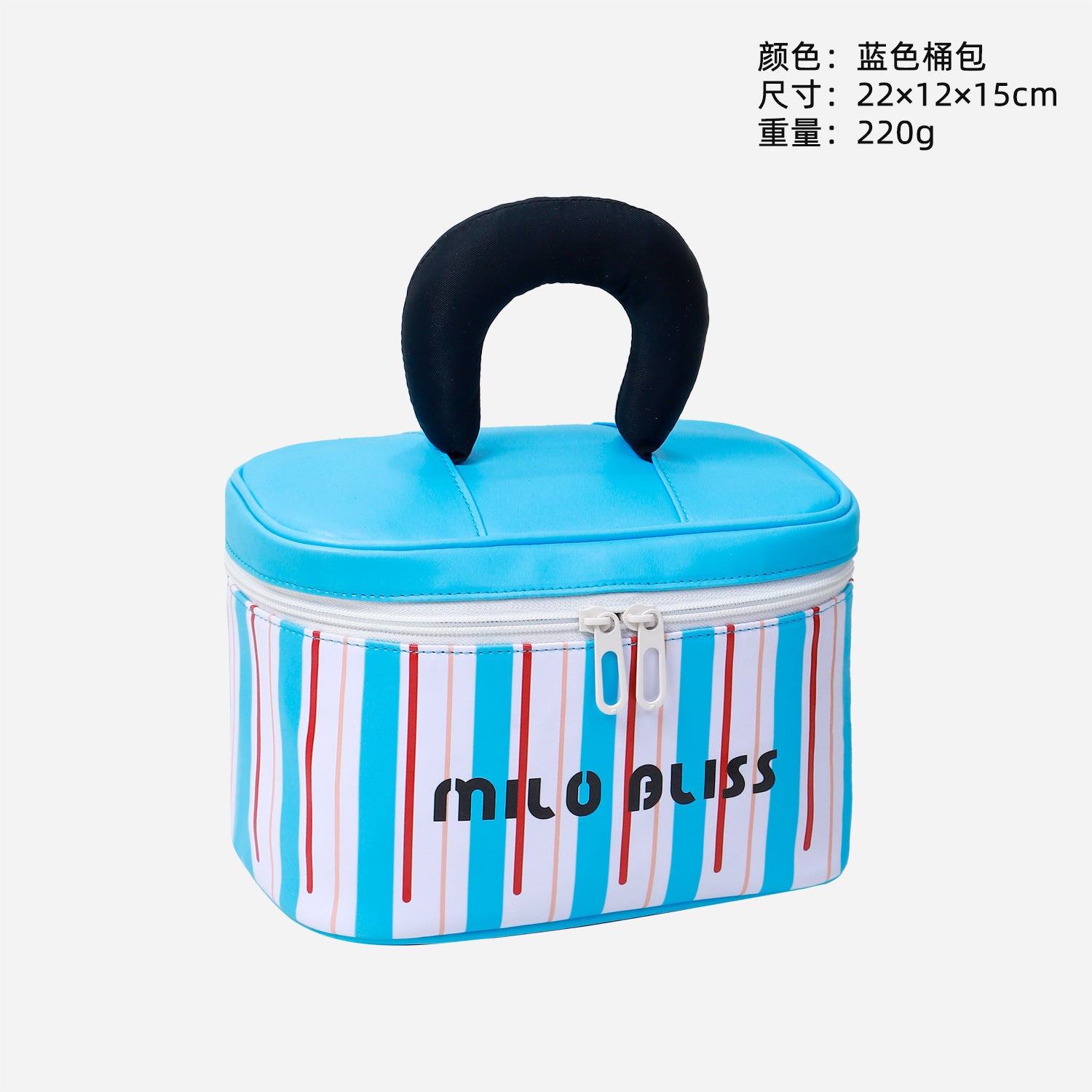 Xiaohongshu popular cosmetic bag large capacity cute contrasting color portable waterproof toilet bag women's skin care product storage bag