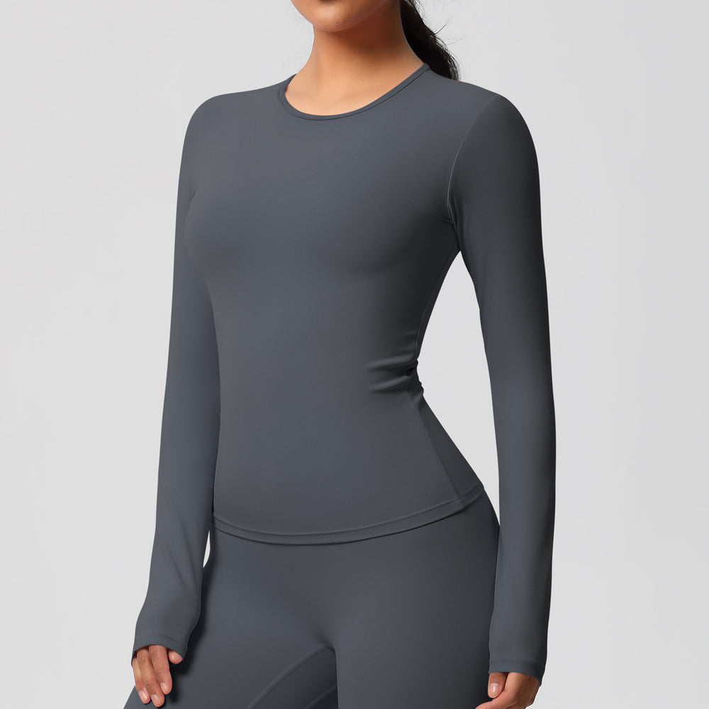 Ready-to-ship cross-border double-sided brushed, form-fitting, breathable solid color training yoga set, eight-piece athletic running fitness outfit for women