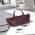 Cowhide bag for women 2024fall and winternew arrivalretrowork clothing one-shoulder cross-body women's bag vegetable basket bag genuine leather satchel bag