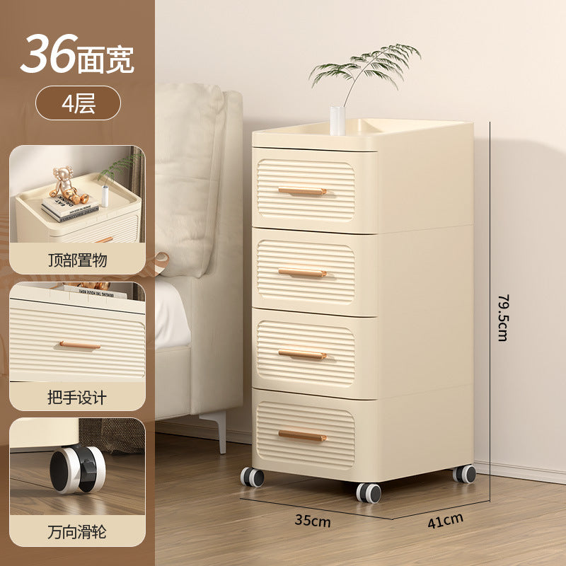 Drawer storage cabinet chest of drawers installation-free for home living room storage cabinet toy snack storage bedroom bedside table