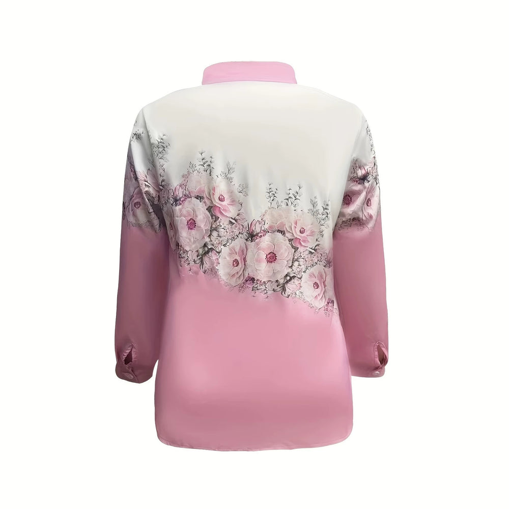 wholesale women's long-sleeved shirts, trendy all-season shirts with popular cross-border print designs, dropshipping available