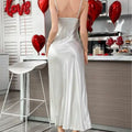hot-selling sexy pajamas backless cross straps laceelegancelong suspender nightgown women's home clothes