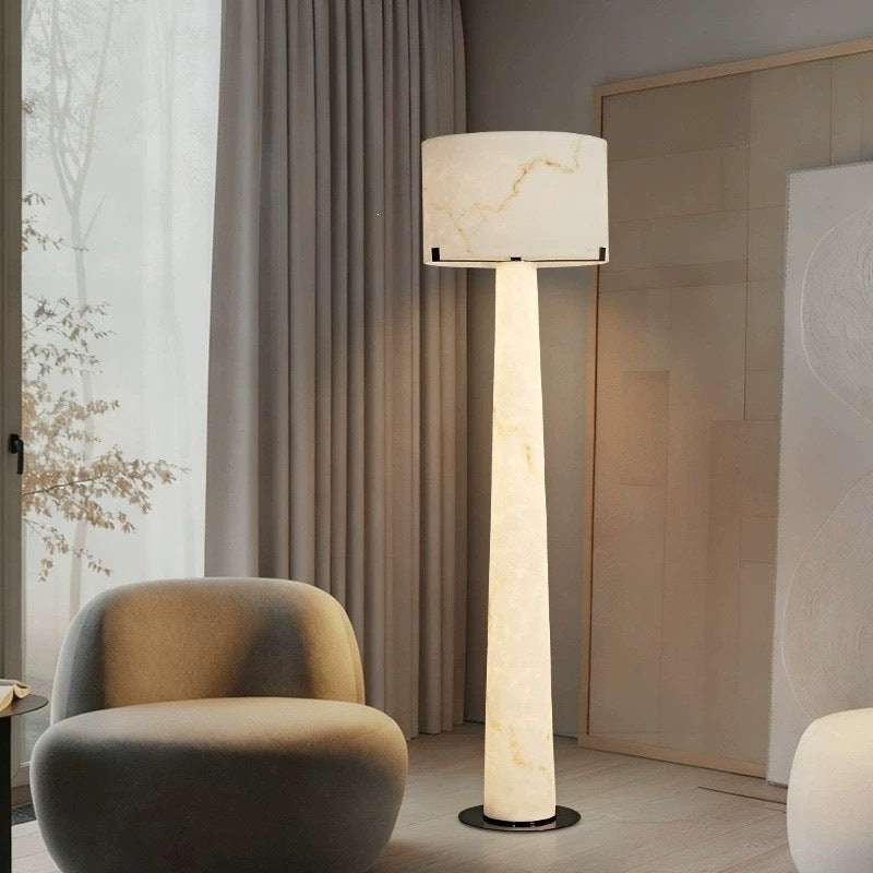Designer showroom model room lobby imitation marble art sculpture floor lamp - bedroom, living room, study decoration
