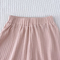 Insspring & fall clothing new girl k-stylepure colorstripes hooded long sleevestopskids wide leg shortstwo-piece set