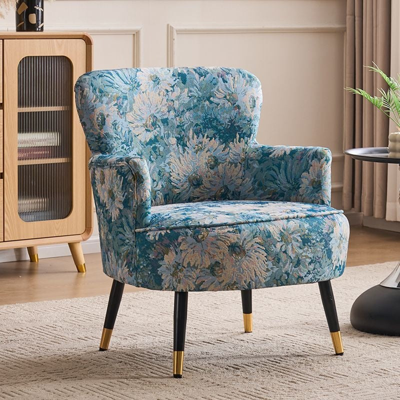 Single sofa colorful fabric sofa ethnic style sofa kids nostalgic living room bedroom small apartment wholesale lazy person