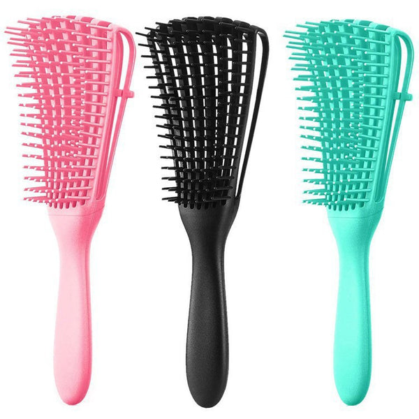Eight-claw comb, smooth hair massage comb, breathable ribs comb, removable anti-knot comb, fluffy styling hair comb, spot.