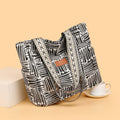 Niche styleeasiest for matchcasualstripes bag for women 2025new arrivalretrofashion large capacity shoulder bag work clothingtote bag