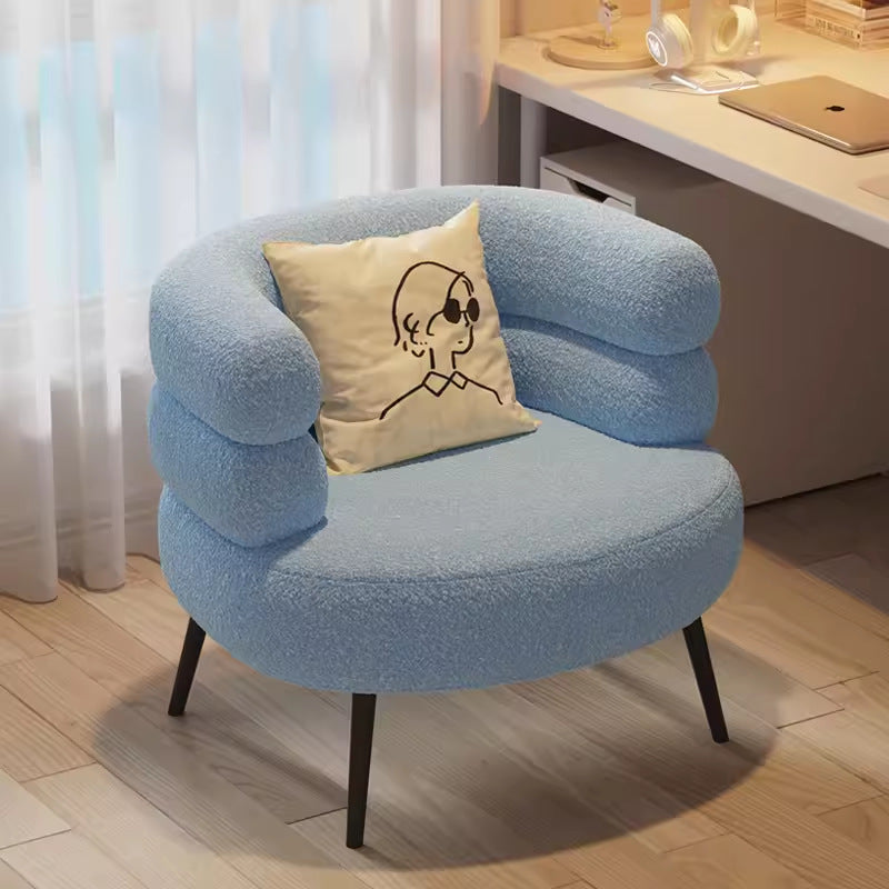 Scandinaviancasual modern sherpa single sofa designer accessible luxury living room balcony small apartment whitecasual chair