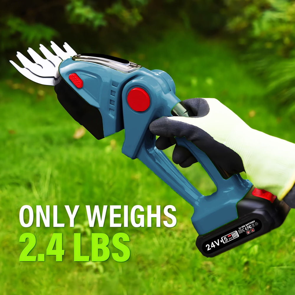 Lithium battery cordless hedge trimmer rechargeable pruner garden single-handed electric hedge cutter weed trimmer lawn shears for home use