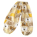 Summer kids cotton silk anti-mosquito pants baby casual nine-point pants boys cotton silk pants girl thin bloomers