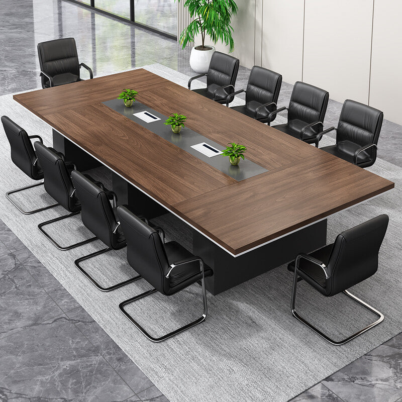 Saint li large conference table, rectangular meeting table, modern minimalist style, ideal for negotiations and boardrooms