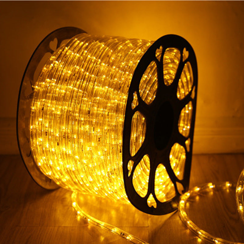Lighting light strip hotel B & B LED rainbow tube round two-wire light festival decoration flexible outdoor ambient light super bright