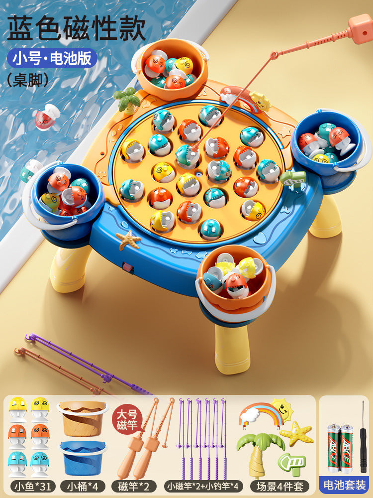 Electric magnetic fishing game - early education, educational, musical, interactive pretend play toy for boys and girls - wholesale gifts