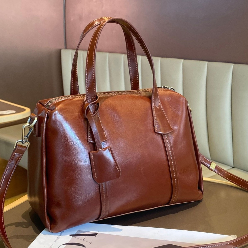 Top-grain leather 2025 new arrival shoulder bag classy work work clothing bag genuine leather women's crossbody satchel bag