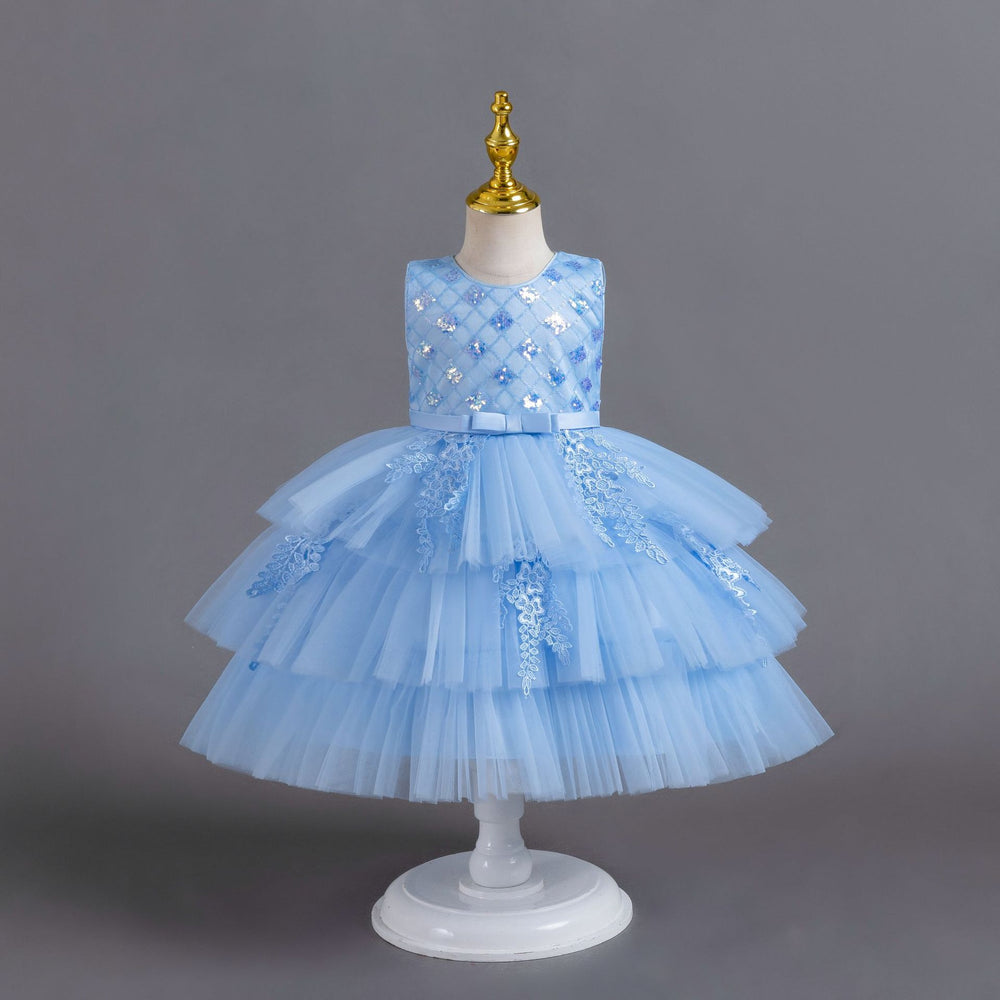 fluffy wedding dress kids dress princess dress baby girl first birthday dress children dress