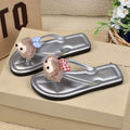 2026 summer new women's beach flip-flops - stylish casual flat sandals with anti-slip toe protection for outdoor wear
