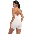 European and american nude feel yoga tank top bodysuit - high-intensity training, dance, and fitness leotard