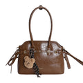 2025 autumn new arrival: large capacity commuter shoulder & crossbody tote bag - vintage oil wax leather handbag, premium women's bag