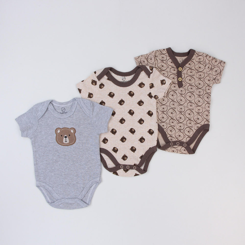 Baby short-sleeved butt-covering cotton girl boy baby triangle khaki suit jumpsuit rompers children's clothing new arrival