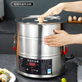 Stainless steel hot oil bucket large capacity intelligent hot oil pan commercial food burning oil pan kitchen constant temperature electric heating oiler