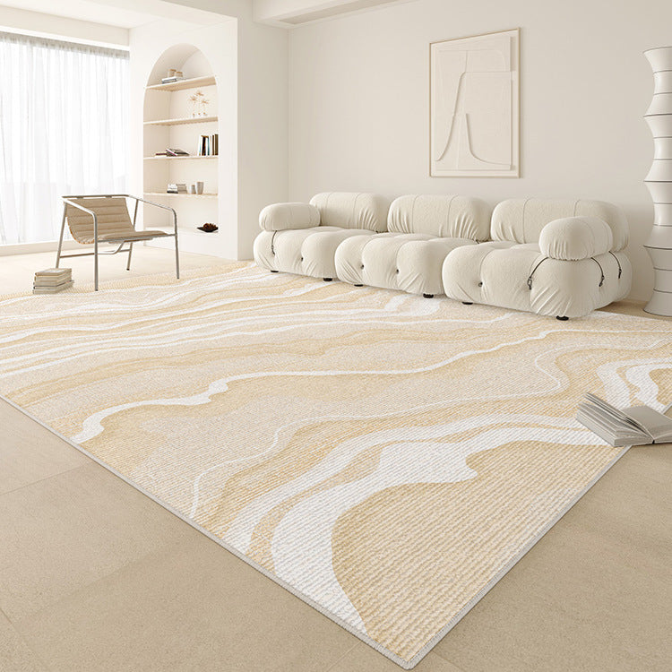 Distribute living room carpets  new style no-wash and wipeable sofa cream style waterproof bedroom bedside high-end floor mat