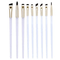 Gradient color blade eyeliner brush 9 pieces eye detail makeup brush suit eyebrow brush cosmetics one-line eyebrow eye shadow brush