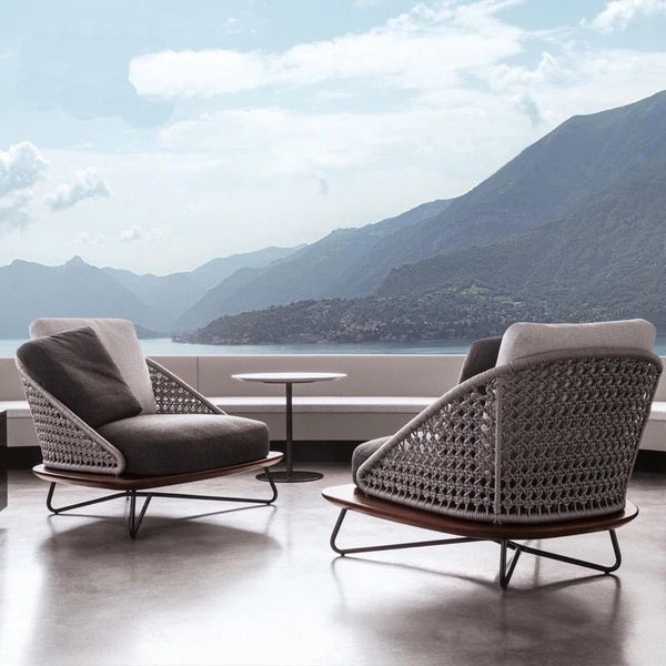 Nordic outdoor leisure rattan sofa municipal garden landscape villa courtyard garden sales department sofa chair combination