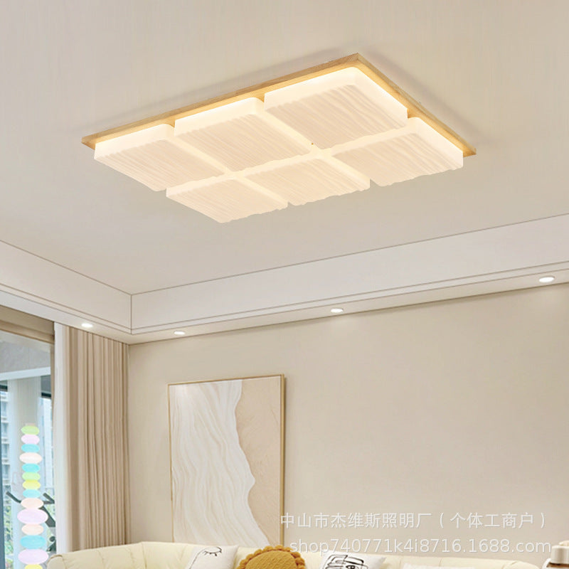New arrival walnut grain living room ceiling lamp, medieval style full spectrum eye protection b&b living room bedroom aisle lamp