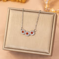 [titanium steel] fashion full diamond copper inlaid zircon sunflower necklace for women easiest for matchaccessible luxury classy niche colloquial clavicle chain