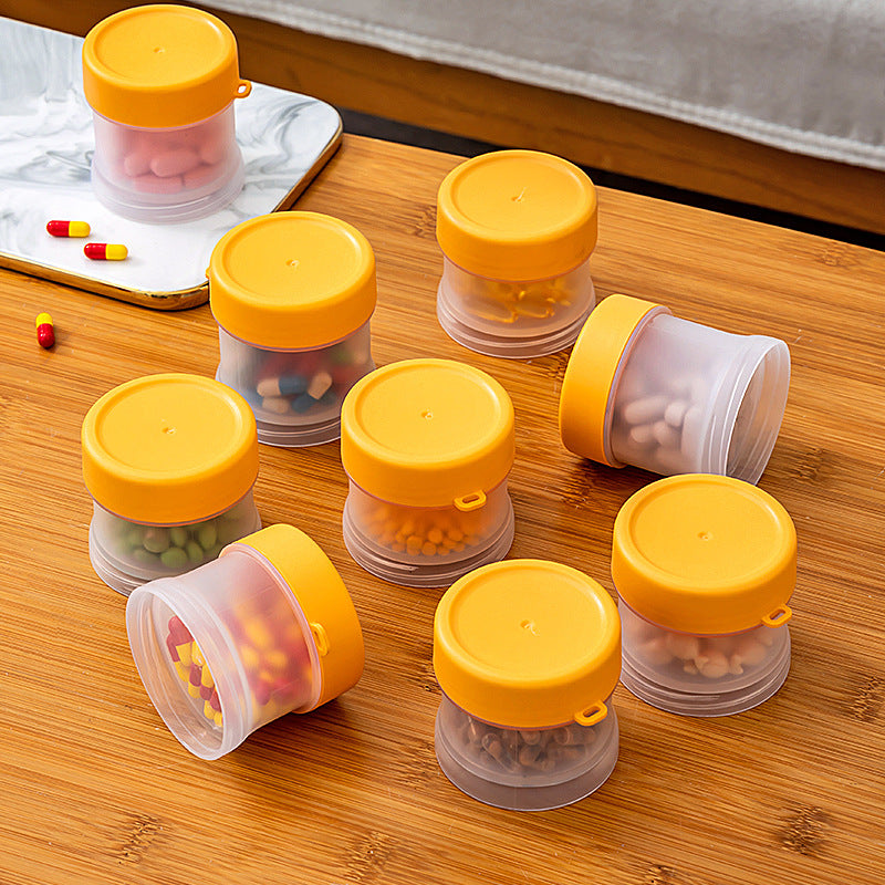 Mini grid storage box, small drug drug storage box, household classification in seven days, portable medicine box dispenser