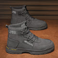 Men's safety shoes 2025 new waterproof non-slip work shoes for men, spring athletic high-top martin boots