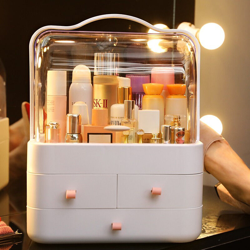 Cosmetics storage box, desktop dresser, drawer type, large-capacity dust-proof skin care products, lipstick, multi-layer finishing and storage