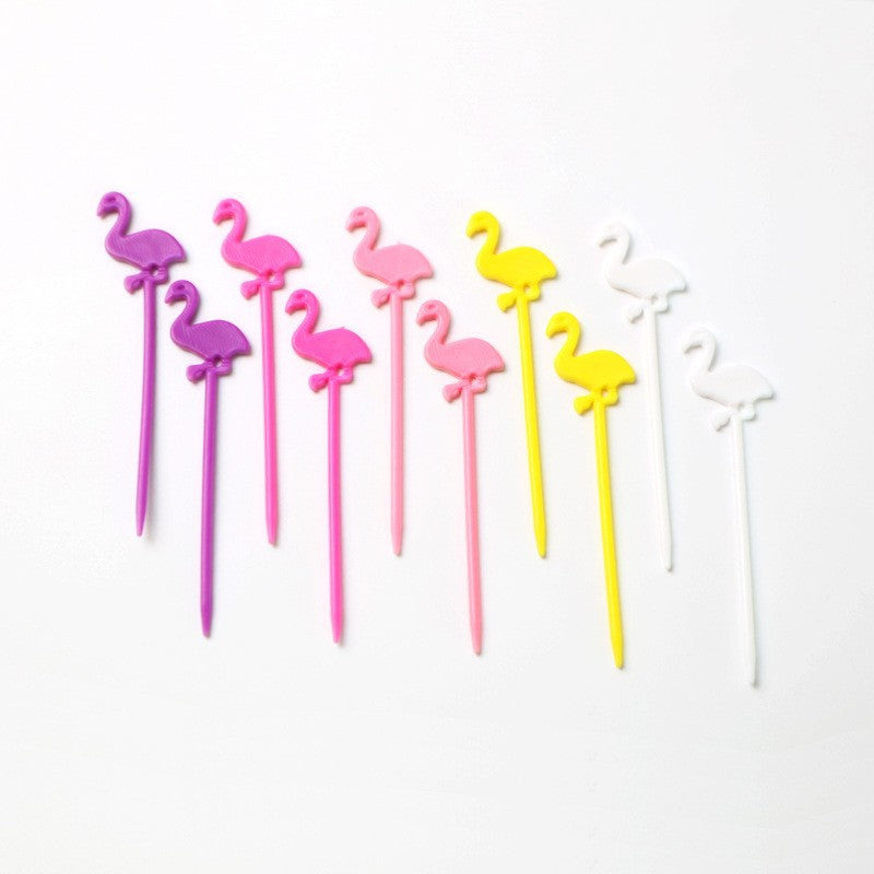 cartoon fruit fork set - cute animal creative fruit picks, bento fruit forks, dessert forks - wholesale