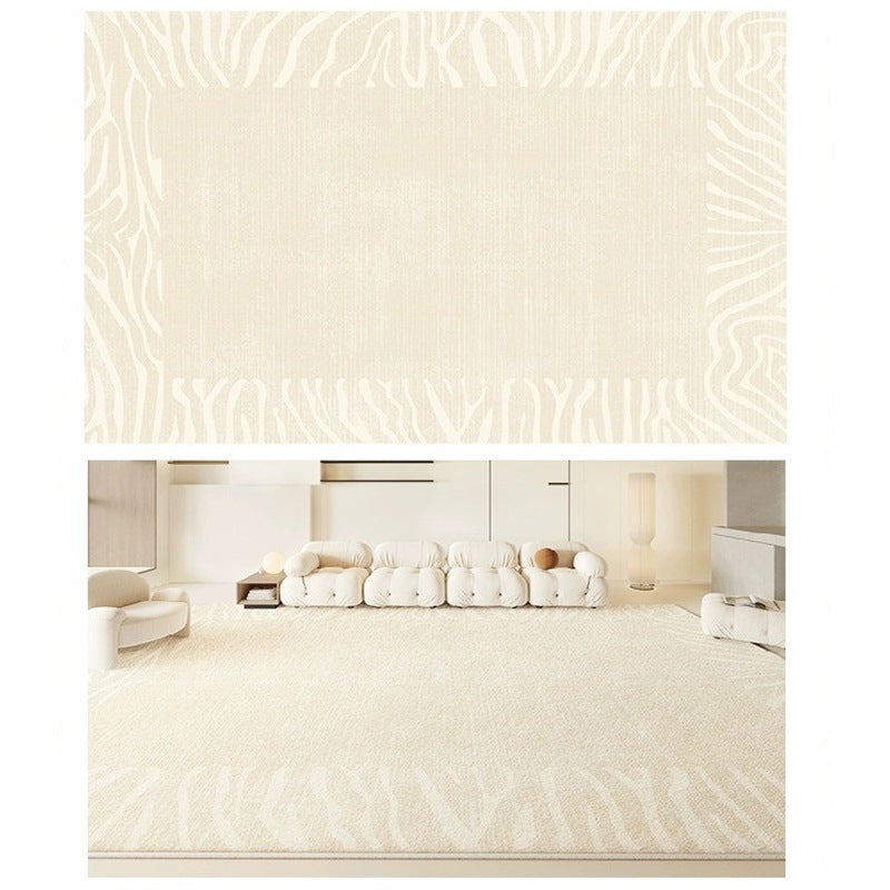 Carpet living room  new bedside bedroom light luxury high-end cream style room floor mat thick no-wash and wipeable