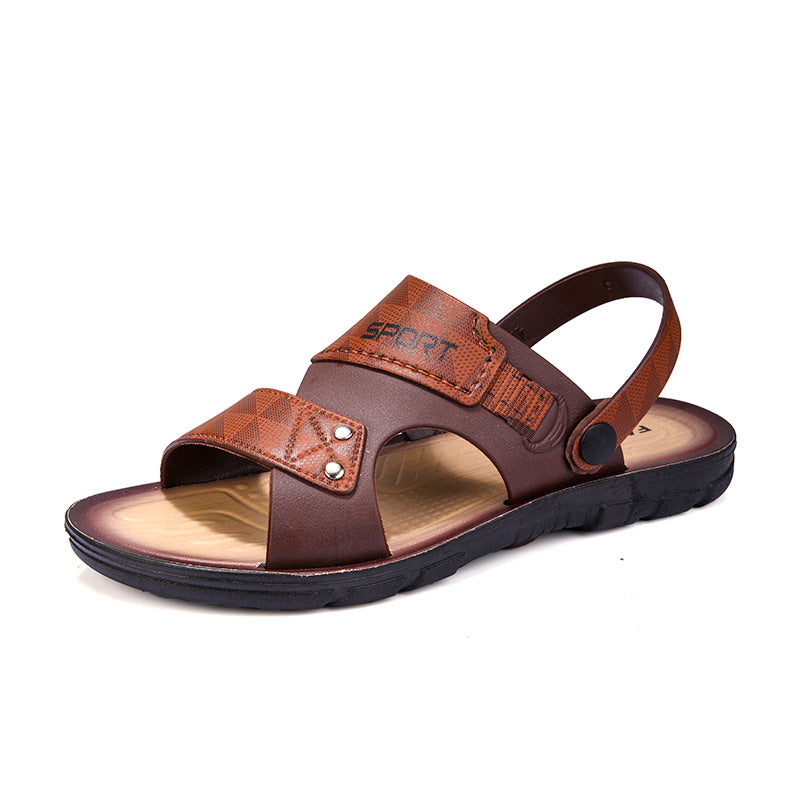 Foreign trade sandals men's 2023 summer new open-toed youth beach shoes dual-purpose cool slippers Vietnamese men's flip-flops