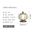 Outdoor waterproof solar post cap lights - all-copper round ball courtyard gate pillar lights for villas and gates